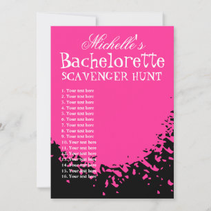 Bachelorette party scavenger hunt template list
