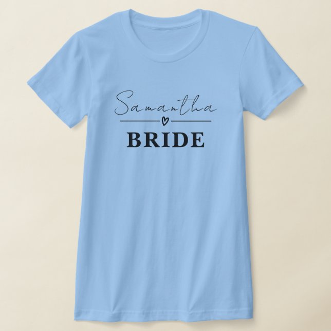 Bachelorette Party Shirts, Bride Gift Team Bride  T-Shirt (Laydown)