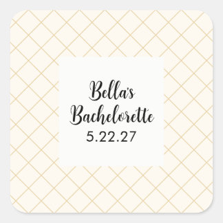 Bachelorette Party Square Sticker