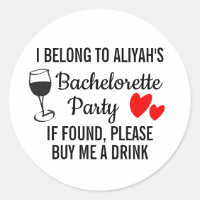 Bachelorette Party Sticker - Buy Me a Drink