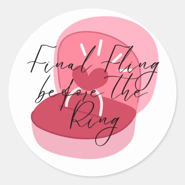 Bachelorette party stickers (Front)