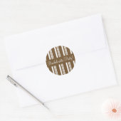 Bachelorette Party Striped Envelope Sticker Seal (Envelope)