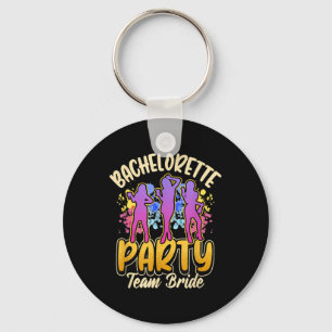 Bachelorette Party Team Bride Key Ring