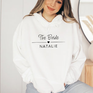 Bachelorette Party Team Bride Personalised Bridal Hoodie