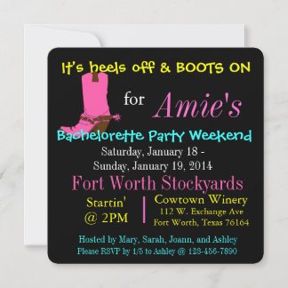 BACHELORETTE PARTY WEEKEND INVITE
