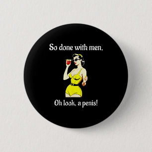 Bachelorette Party Women's Funny Inappropriate Y  6 Cm Round Badge
