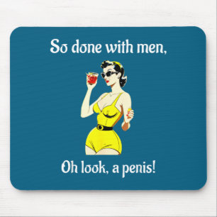 Bachelorette Party Women's Funny Inappropriate Y Mouse Pad