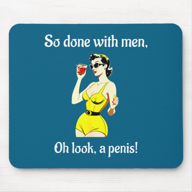 Bachelorette Party Women's Funny Inappropriate Y  Mouse Pad (Front)