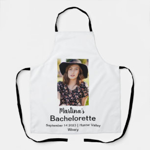 Bachelorette Personalized Name Photo Apron
