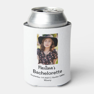 Bachelorette Personalized Name Photo Can Cooler