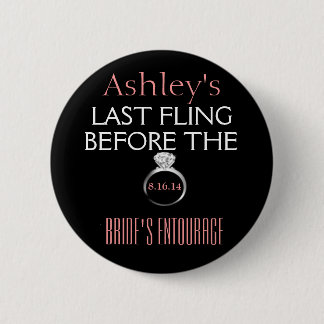 Bachelorette Pin- Brides Entourage 6 Cm Round Badge