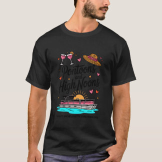 Bachelorette Pontoon Party Lake Weekend Sunset Cru T-Shirt