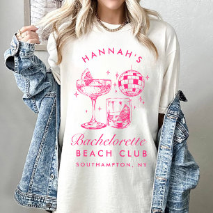 Bachelorette Retro Disco Cocktail Blue & Pink Sweatshirt