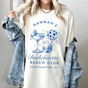 Bachelorette Retro Disco Cocktail Blue & Pink Sweatshirt