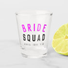 Bachelorette Shot Glasses | Bride Squad Glass Gift