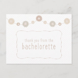 Bachelorette Thank You Postcard