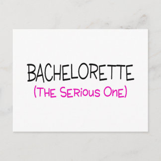 Bachelorette The Serious One Postcard