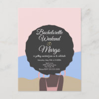 Bachelorette Weekend Beach Bridal Shower Invitati