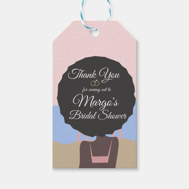 Bachelorette Weekend Beach Bridal Shower  Thanks   Gift Tags (Front)