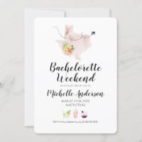 Bachelorette Weekend in Austin Texas Invitation