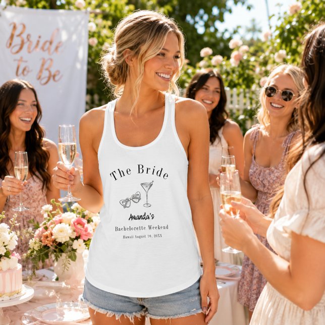 Bachelorette Weekend Party Bride Beach Singlet (Creator Uploaded)