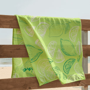 Bachelorette weekend party Bridesmaid Lemon Beach Towel