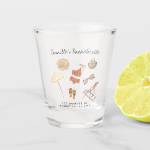 Bachelorette Weekend Party Favor Personalized Shot Glass
