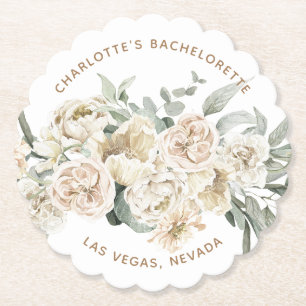 Bachelorette Weekend Party Favour Personalised Gif Paper Coaster