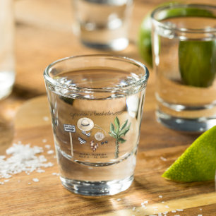 Bachelorette Weekend Party Favour Personalised Shot Glass