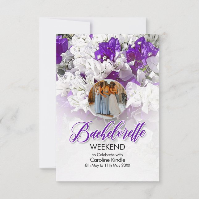 Bachelorette Weekend Wedding Invitation (Front)