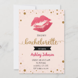 Bachelorette word party invite