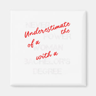 Bachelors Degree Graduation Diploma Celebration  Magnet