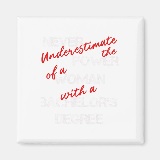 Bachelors Degree Graduation Diploma Celebration  Magnet (Front)