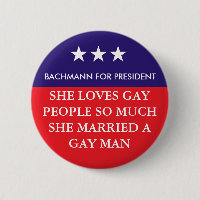 Bachmann For President Button