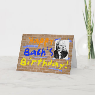Bach's Birthday Card