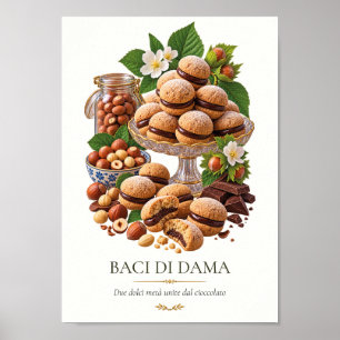 Baci di Dama – Vintage Italian Dessert Poster