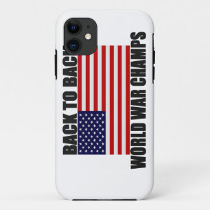 Back 2 Back World War Champs US Flag iPhone 5 Case
