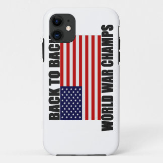 Back 2 Back World War Champs US Flag iPhone 5 Case
