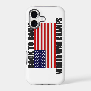 Back 2 Back World War Champs US Flag iPhone 5 Case