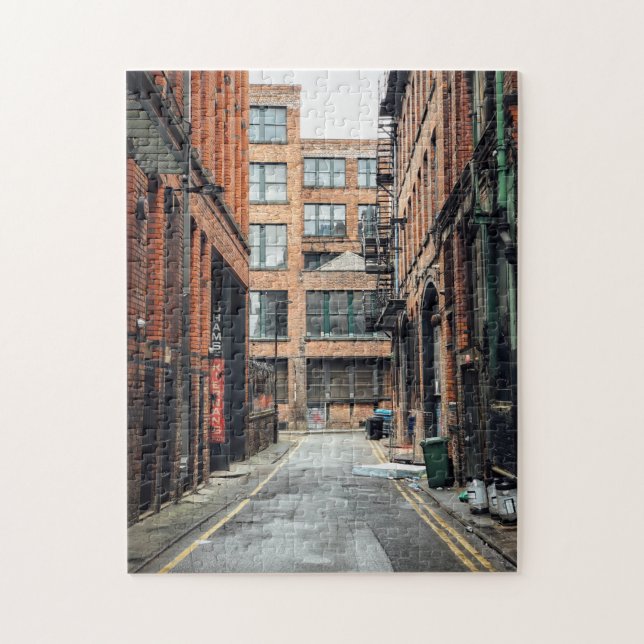 Back Alley Big City Image Scenic Puzzles Complex (Vertical)