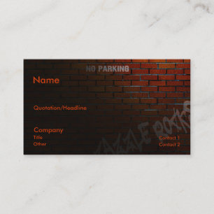 Back Alley Business Card