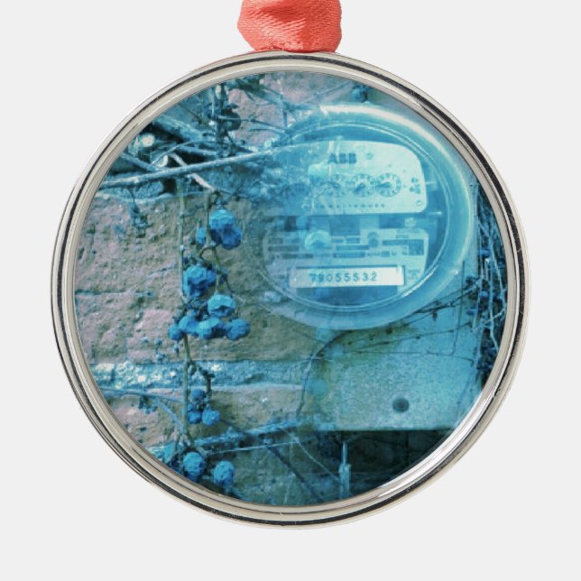 Back Alley View Blues Tint Metal Tree Decoration (Front)