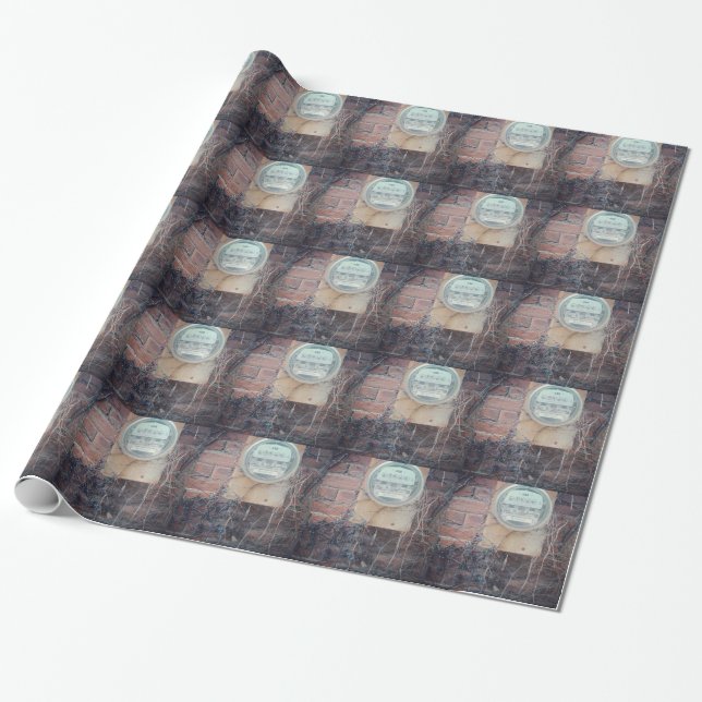 Back alley view wrapping paper (Unrolled)