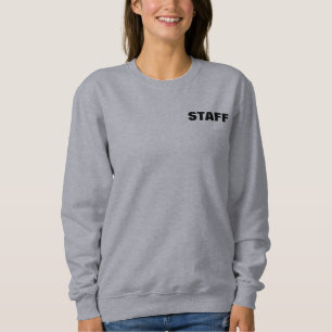 Back And Front Design Staff Bulk Add Logo Womens Sweatshirt