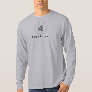 Back And Front Design Upload Add Logo Here Mens T-Shirt