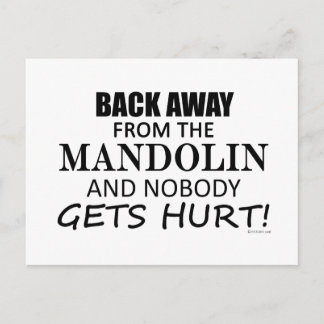 Back Away From The Mandolin Postcard
