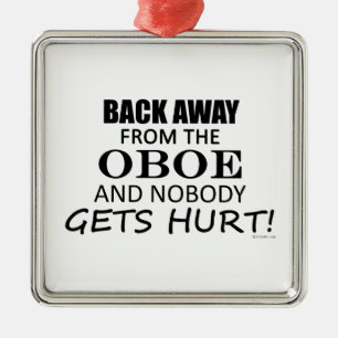 Back Away From The Oboe Metal Tree Decoration