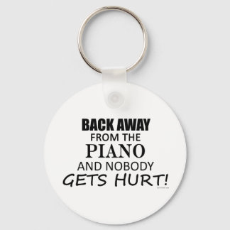 Back Away From The Piano Key Ring