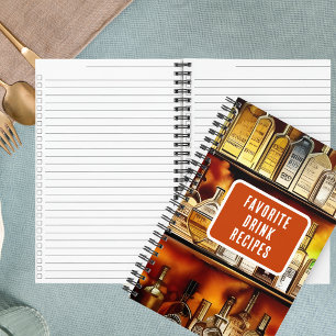 Back Bar Favourite Cocktail Recipes Notebook