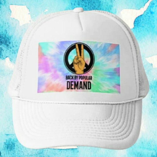 Back By Popular Demand | Peace Sign Tie-Dye Trucker Hat (Creator Uploaded)